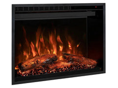 Modern Flames Built-In Electric Fireplace with Red Flame and No Screen