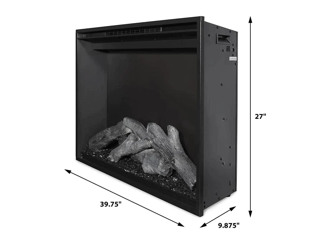 Modern Flames 42-inch Redstone Built-In Electric Fireplace with No Flame Side View