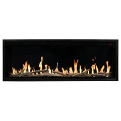 Modern Flames 52-inch Orion Slim Heliovision Fireplace with White Background