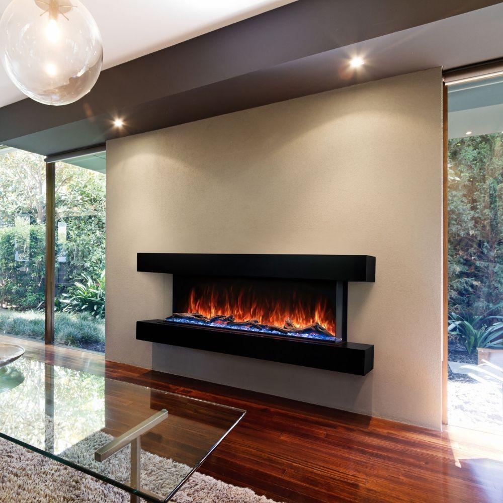 Modern Flames Landscape Built In Electric Fireplace in Living Room View
