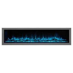 Modern Flames Pro Multi-Sided Built In Electric Fireplace with Light Blue Flame