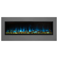 Modern Flames Electric Fireplace and Blue Flame with White Background