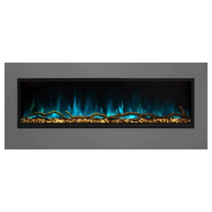 Modern Flames Electric Fireplace and Blue Flame with White Background