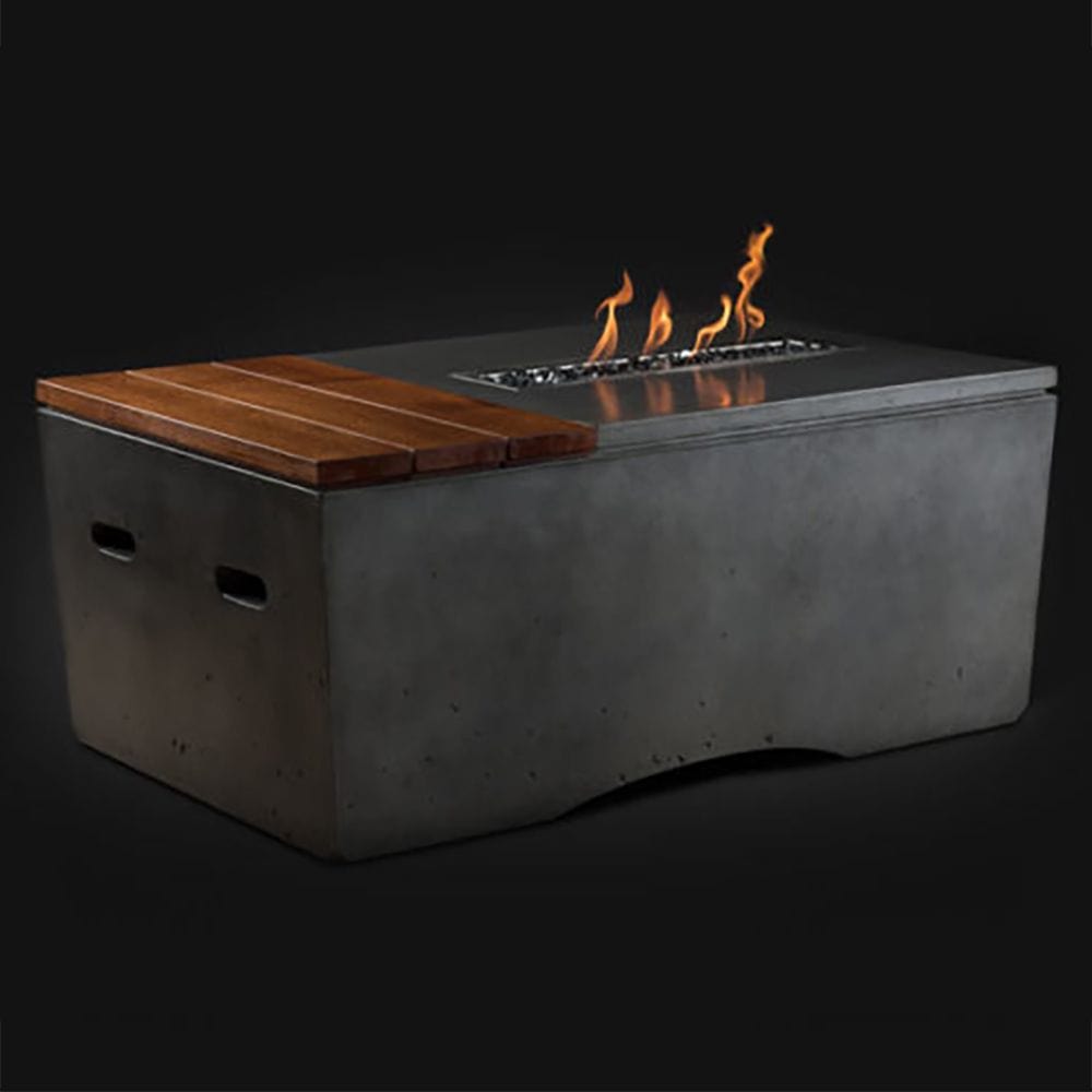Slick Rock Concrete KOF48 Oasis Series 48-Inch Rectangle Fire Table