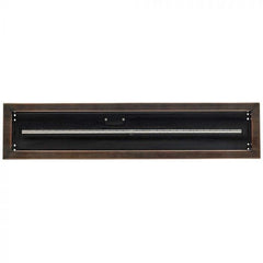 American Fire Glass Linear Oil Rubbed Bronze Drop-in Pan with Burner