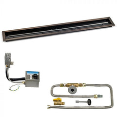 American Fire Glass OB-LCBSIT Oil Rubbed Bronze Linear Drop-In Pan with S.I.T. System