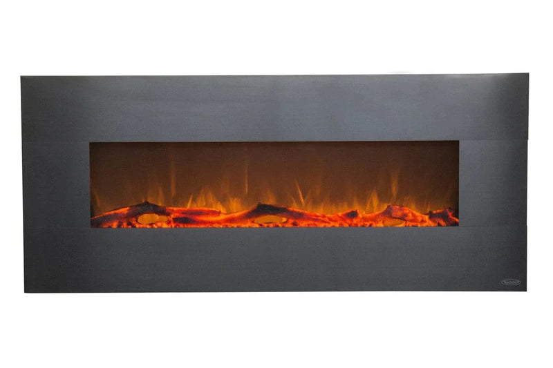 Touchstone 80026 50-Inch Onyx Stainless Wall Mounted Electric Fireplace