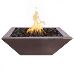 The Outdoor Plus Maya Fire Bowl Powder Coated Copper Vein Finish with White Background