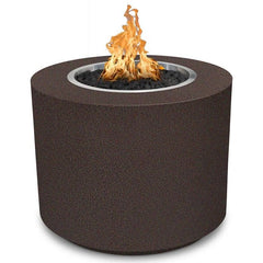 The Outdoor Plus Beverly Fire Pit Powder Coat Java Finish with White Background