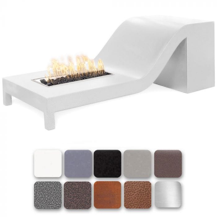 The Outdoor Plus Alto Fire Pit Powder Coat White Finish with Different Finish Color