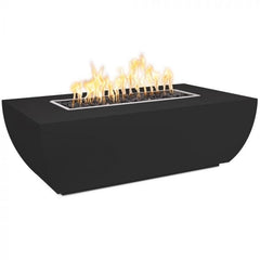 The Outdoor Plus Avalon 15-inch Tall Fire Pit Powder Coat Black Finish