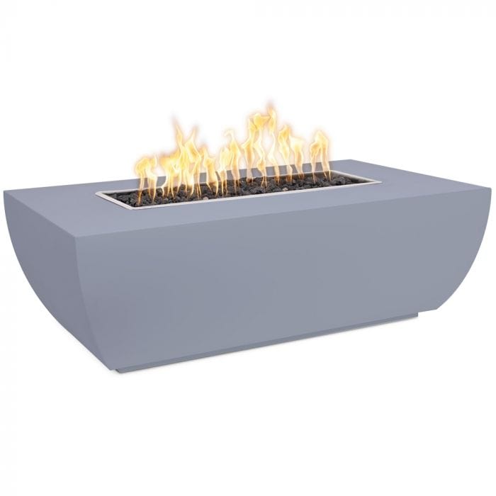 The Outdoor Plus Avalon 15-inch Tall Fire Pit Powder Coat Grey Finish