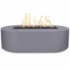 The Outdoor Plus Bispo Fire Pit Powder Coated Grey Finish with White Background
