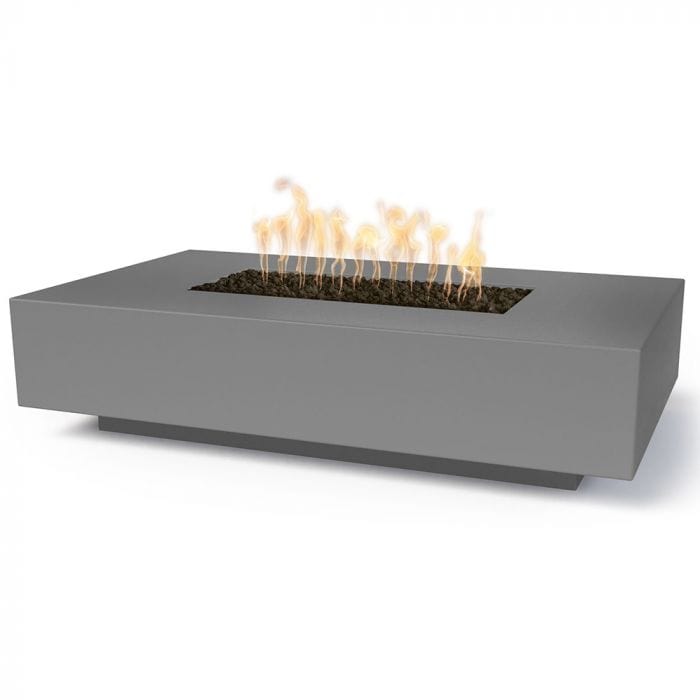 The Outdoor Plus Cabo Fire Pit Linear Natural Grey Finish with White Background