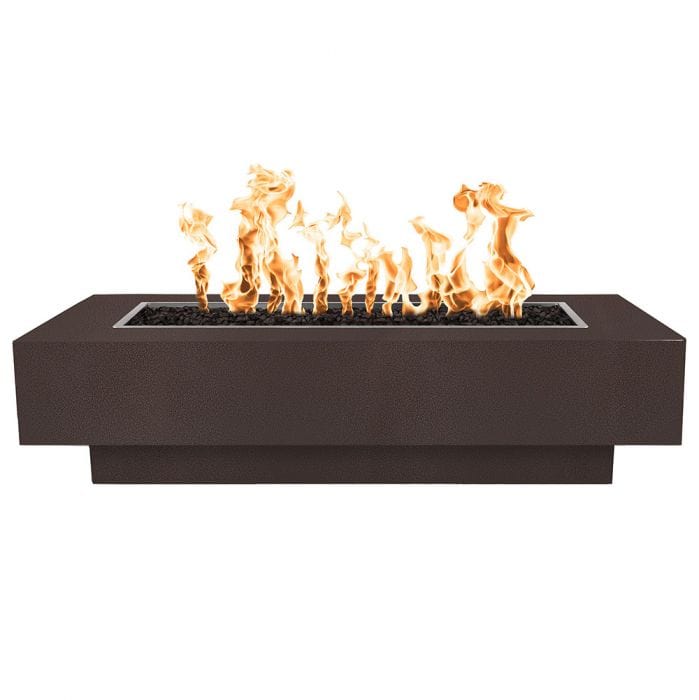 The Outdoor Plus Coronado Fire Pit Table Copper Vein Finish with White Background