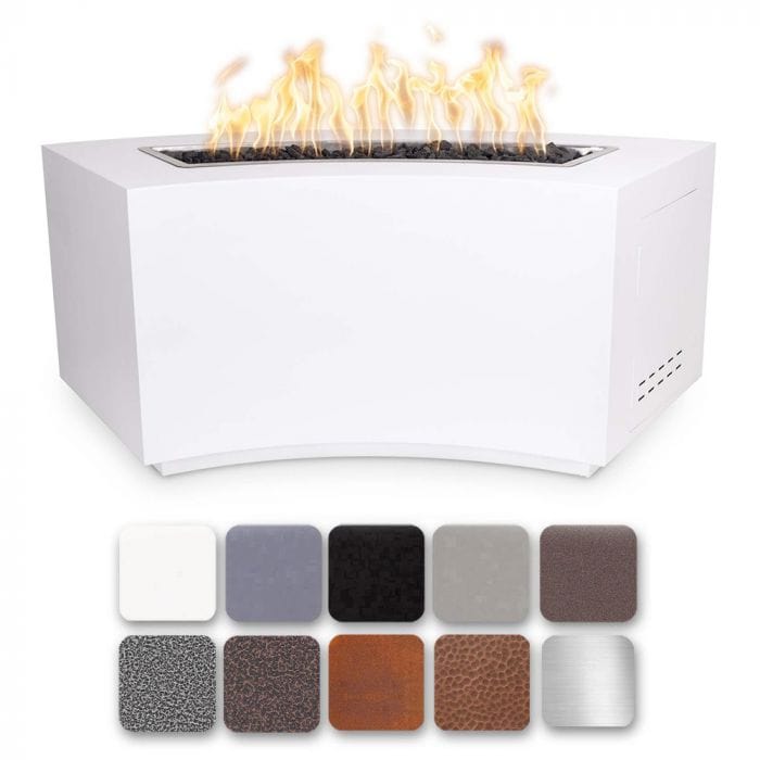 The Outdoor Plus Dixie Fire Pit Powder Coated White Finish with Different Color Finish