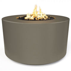 The Outdoor Plus 42x24-inch Florence Fire Pit Ash Finish with White Background