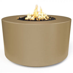 The Outdoor Plus 42x24-inch Florence Fire Pit Brown Finish with White Background