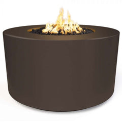 The Outdoor Plus 42x24-inch Florence Fire Pit Chocolate Finish with White Background