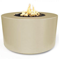 The Outdoor Plus 42x24-inch Florence Fire Pit Vanilla Finish with White Background