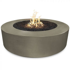 The Outdoor Plus 54x20-inch Florence Fire Pit Ash Finish with White Background