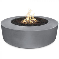 The Outdoor Plus 54x20-inch Florence Fire Pit Natural Grey Finish with White Background