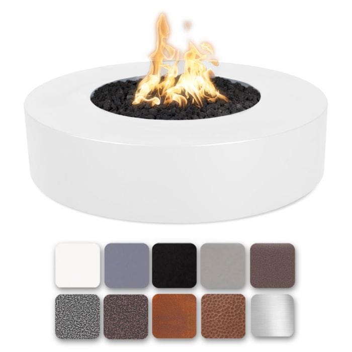 The Outdoor Plus 42-inch Florence Fire Pits White Finish with Different Finish