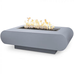 The Outdoor Plus La Jolla Fire Pit Grey Finish with White Background