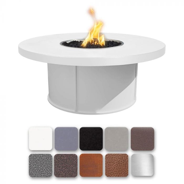 The Outdoor Plus Mabel Fire Pit Powder Coat White Finish Different Finish