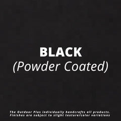 Black Powder Coated Color Swatch