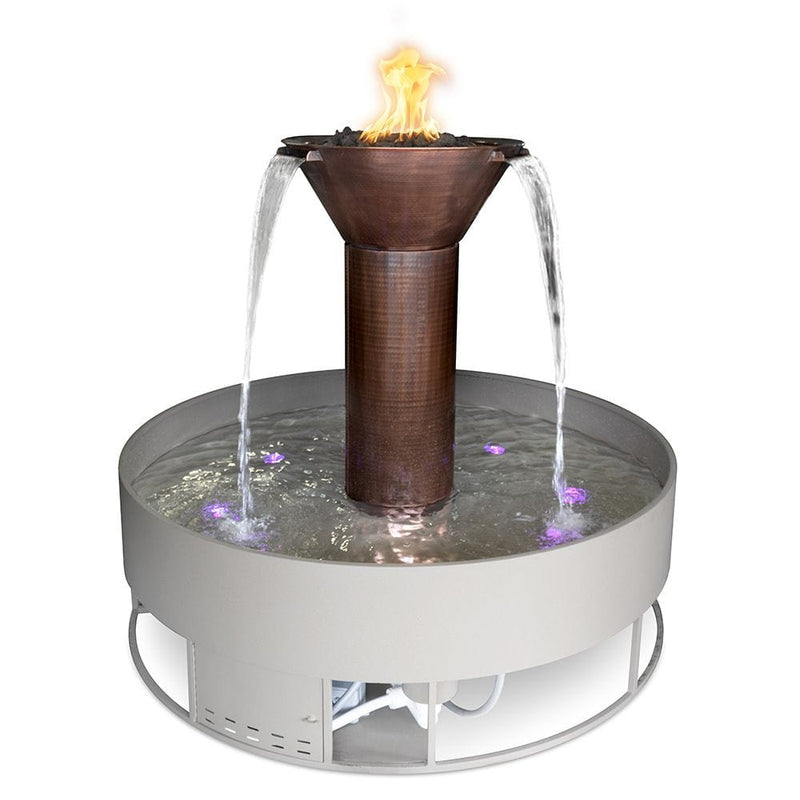 The Outdoor Plus 72-inch Olympian Fire and Water 3-Way Spill with White Background