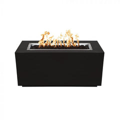 The Outdoor Plus Pismo Powder Coated Fire Pit Black Finish in White Background