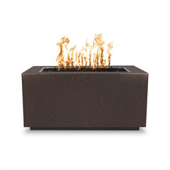 The Outdoor Plus Pismo Powder Coated Fire Pit Java Finish in White Background