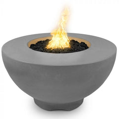 The Outdoor Plus 37-inch Sienna Fire Pit with Natural Grey Finish