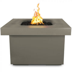 The Outdoor Plus 36x36-inch Ramona Fire Table Ash Finish with White Background