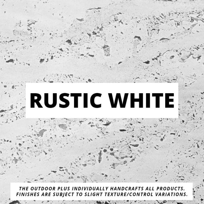 The Outdoor Plus Rustic White Color Finish
