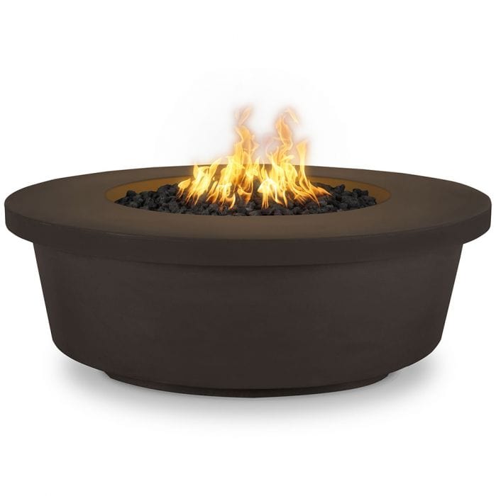 The Outdoor Plus Tempe Concrete Fire Pit in Chocolate Finish