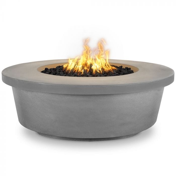 The Outdoor Plus Tempe Concrete Fire Pit in Natural Gray Finish