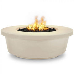 The Outdoor Plus Tempe Concrete Fire Pit in Vanilla Finish