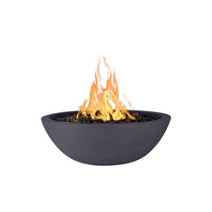 The Outdoor Plus Sedona GFRC Fire Bowl Chestnut Finish in White Background
