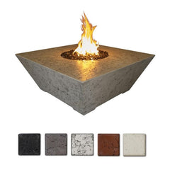 Grand Canyon Olympus OSQRFT-484818 Square Concrete Gas Fire Pit, 48x48-Inch