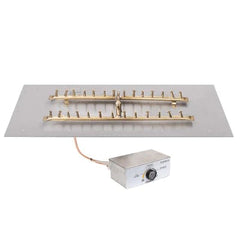The Outdoor Plus Rectangular Flat Pan With Brass H Bullet Burner with Flame Sense Ignition System Available in Different Sizes
