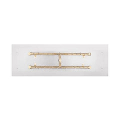 The Outdoor Plus Rectangular Flat Pan With Brass H Bullet Burner in White Background