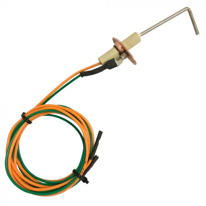 Warming Trends Parts Spark Igniter Rod, Yellow and Green Wire with White Background