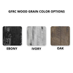 The Outdoor Plus GFRC Wood Grain Different Color Options