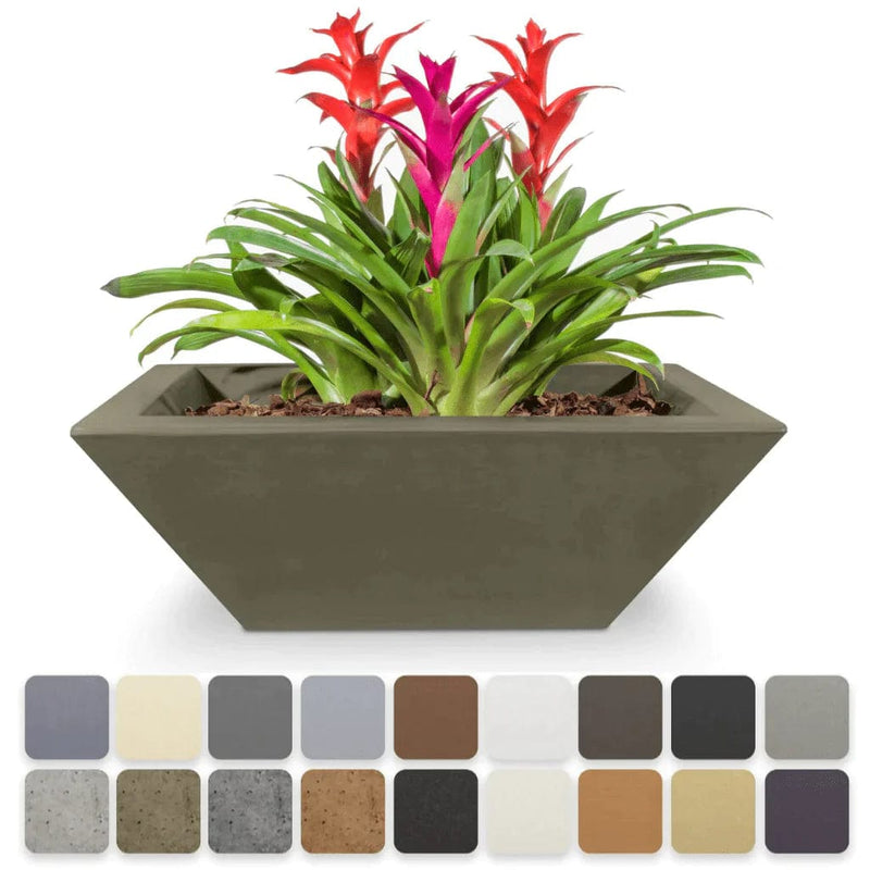 The Outdoor Plus Maya Planter Bowl Ash Finish with Different Finish Color