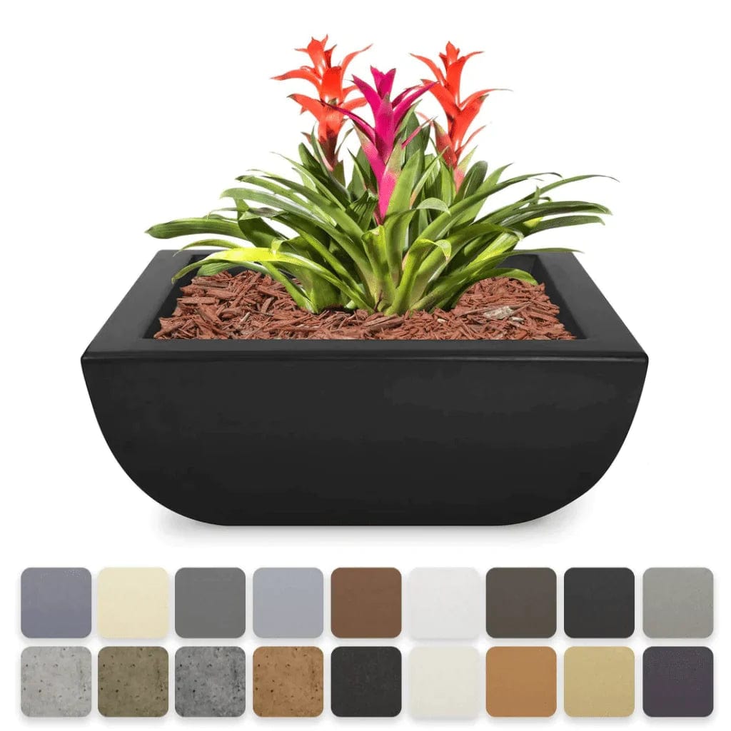 The Outdoor Plus Avalon Planter Bowl Different Concrete Finish Color
