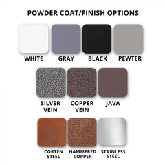 The Outdoor Plus Powder Coat Different Finish Option
