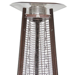 Radtec Pyramid Flame 93" Tall Antique Bronze Propane Patio Heater