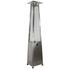 Radtec Pyramid Flame 93" Tall Stainless Steel Natural Gas Patio Heater